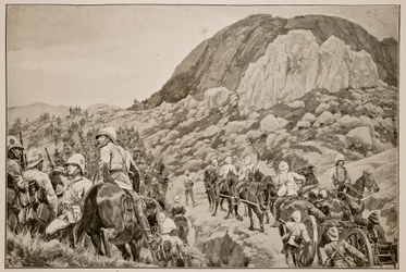 Skal ud til angrebet på Spion Kop den 24. januar
